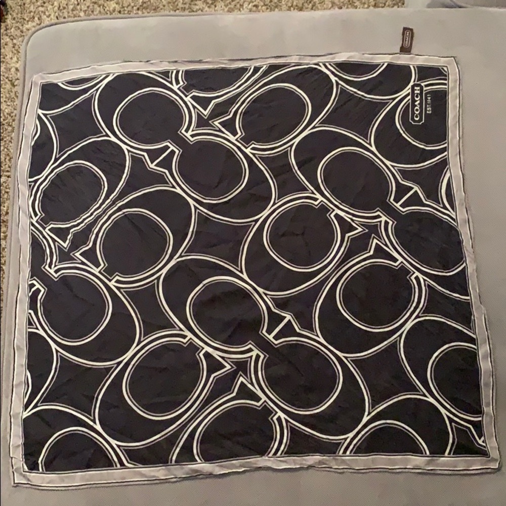 ❌SOLD❌Authentic Coach Silk Scarf